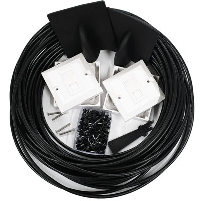 25m Extension Kit - CAT6 Extension Outdoor External Cable Kit RJ45 ...