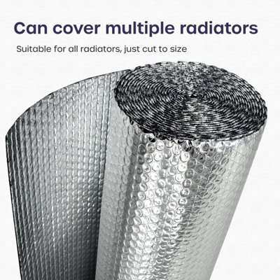 25m x 60cm Radiator Foil Insulation - Radiator Reflector Panels with ...