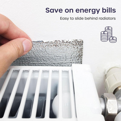 25m x 60cm Radiator Foil Insulation - Radiator Reflector Panels with ...