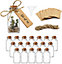 25ml Mini Glass Bottle 32/48/96 pack with Cork Lids Wedding Favours Label Twine