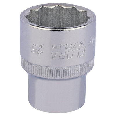 25mm 1/2" Square Drive Elora Bi-Hexagon Socket 24707