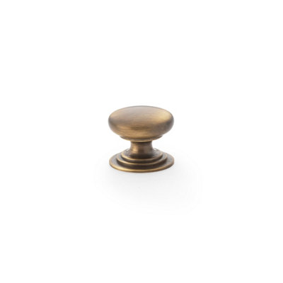 25mm Antique Brass Cabinet Knob Kitchen Cupboard Door Drawer Pull Handle Wardrobe Furniture