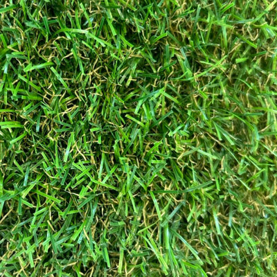 25mm Artificial Grass - 2m x 14m  - Natural and Realistic Looking Fake Lawn Astro Turf