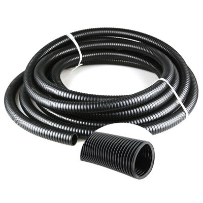 25mm Black Pond Corrugated Flexible Hose Pipe - 3