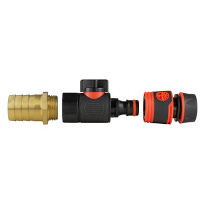 25mm Brass Hose Tail with 3/4
