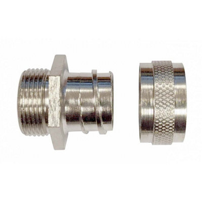 25mm Fixed Adaptor - Nickel Plated Brass