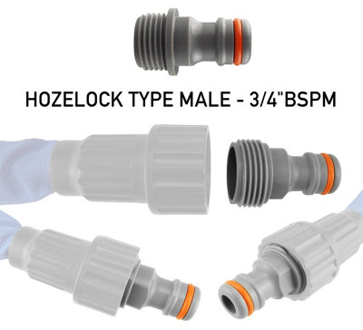 25mm MDPE compression water pipe fitting- full flow metal lever valve- universal hose connector - 7
