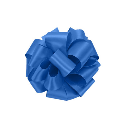 25mm Royal Blue Double Sided Satin Polyester Ribbon Roll, 25 metres