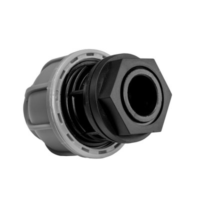 25mm water supply pipe compression fitting with nut and washer for water storage containers (requires a 26mm hole) - 4