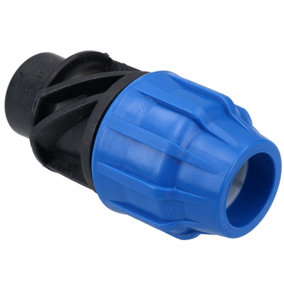 25mm x 1/2" MDPE Female Adapter Compression Coupling Fitting Water Pipe
