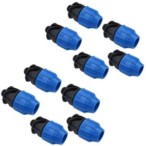 25mm x 1/2" MDPE Male Adapter Compression Coupling Fitting Water Pipe 10PK