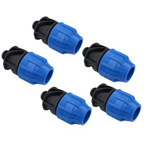 25mm x 1/2" MDPE Male Adapter Compression Coupling Fitting Water Pipe 5PK