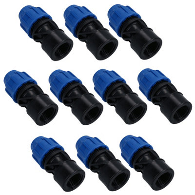 25mm x 1" MDPE Female Adapter Compression Coupling Fitting Water Pipe 10pk Price Comparisons | Compare The Build