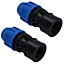 25mm x 1" MDPE Female Adapter Compression Coupling Fitting Water Pipe 2pk