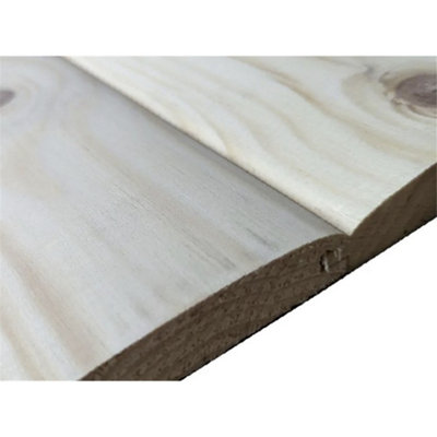 25mm x 100mm (19mm x 96mm Finish) Tongue & Groove Loglap Timber ...
