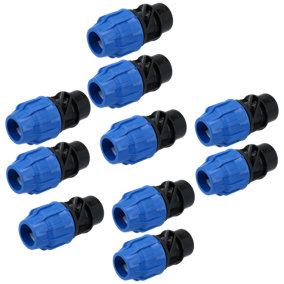 25mm x 3/4" MDPE Female Adapter Compression Coupling Fitting Water Pipe 10PK