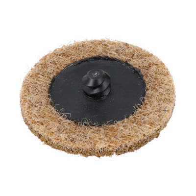 25pc 50mm Quick Change Roloc Conditioning Sanding Discs 120 Grit + Adapter