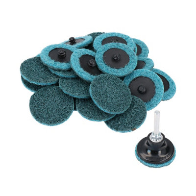 25pc 50mm Quick Change Roloc Conditioning Sanding Discs 400 Grit