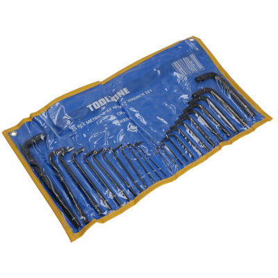 25pc Metric and AF Allen Alan Allan Hexagon Hex Key Set