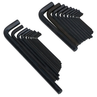 25pc Metric and AF Allen Alan Allan Hexagon Hex Key Set
