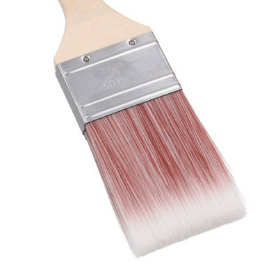 25pc Synthetic Paint Brush Painting + Decorating Brushes Wooden Handle 1" - 2"