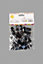 25th Birthday Confetti Black & Silver 4 pack x 14 grams birthday decoration Foil Metallic 4 pack