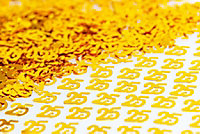 25th Birthday Confetti Gold 1 pack x 14 grams birthday decoration Foil Metallic 1 pack