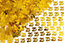 25th Birthday Confetti Gold 2 pack x 14 grams birthday decoration Foil Metallic 2 pack
