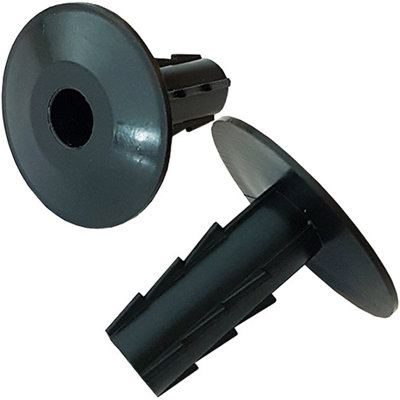25x 8mm Black Single Cable Bushes Feed Through Wall Cover Coaxial Sat ...