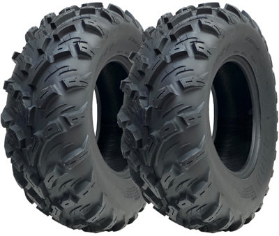 25x10.00-12 (255/65-12) 4ply ATV Tyres P3080 OBOR Pinacle Road Legal (Set of 2)