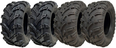 25x10.00-12 & 25x11.00-12 ATV Quad Tyres 6ply E-Marked Road Legal (Set of 4)