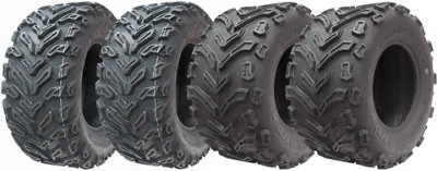 25x10.00-12 & 25x12.50-12 Quad ATV Tyres 6ply Wanda Over Sized (Set of 2 & 2)