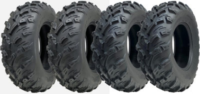 25x10.00-12 & 25x8.00-12 ATV Tyres 4ply P3080 OBOR Pinacle Road Legal (Set of 4)
