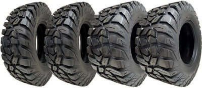 25x10.00-12 & 25x8.00-12 ATV Tyres 8ply WL03 OBOR Antelope Road Legal (Set of 4)
