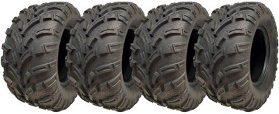 25x11.00-12 ATV Quad Tyres 6ply Wanda 373A E-Marked Road Legal 450kg (Set of 4)