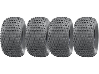 25x12.00-9 Knobby ATV tyres 4 ply Quad trailer john deere gator 25 12 9 set of 4