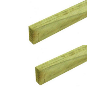 25x35 - Treated Tanalised Timber Batten Lengths - 2.4 Meters 1.2m x 2