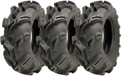 25x8.00-12 (205/80-12) 6ply ATV Tyre WU23 OBOR Scoprio 43J Road Legal (Set of 3)