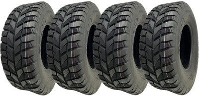 25x8.00-12 (205/80-12) ATV Tyres 6ply WP07 OBOR Beast 47N Road Legal (Set of 4)