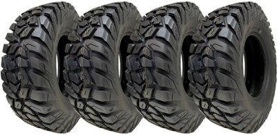 25x8.00-12 ATV 205/80R12 Tyres 8ply WL03 OBOR Antelope 68N Road Legal (Set of 4)