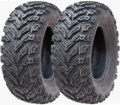 25x8.00-12 Quad ATV Tyres 6ply Wanda P3103 E-Marked Road Legal Tires (Set of 2)