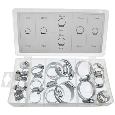 26 Piece Hose Clamp Jubilee clip Assortment kit AST31