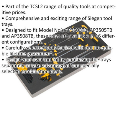 26-Piece T-Handle and Hex Key Tool Set with Organizer Tray for Ultimate Convenience