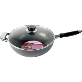 26cm Non Stick Aluminium Wok Saucepan Frying Pan Cooking Pot