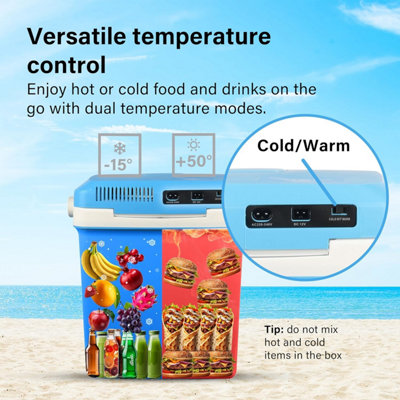 cool box cigarette lighter 26L Electric Cooler Box Large Cool Box Powered By 12V In-Car Cigarette  Lighter Socket or