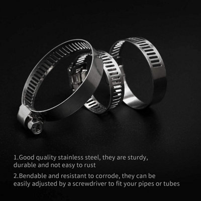 26pc Hose Clamps Clips Jubilee 16mm 22mm 25mm 28mm 30mm 40mm Assortment In Case - 4