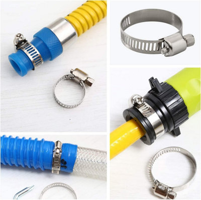 26pc Hose Clamps Clips Jubilee 16mm 22mm 25mm 28mm 30mm 40mm Assortment In Case - 7