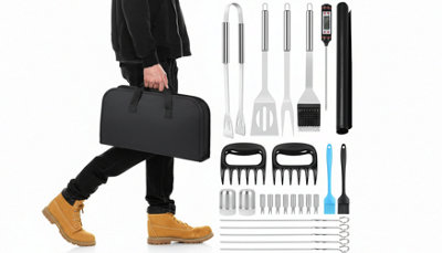 26PC Stainless BBQ Cooking Accessories