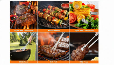 26PC Stainless BBQ Cooking Accessories