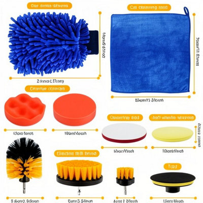 26PCS car detailing brush set, soft interior, wheel & valet cleaning kit